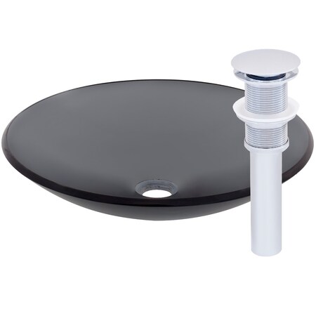 Novatto COETANEO Vessel Bathroom Sink Set, Chrome TIS-316GCH